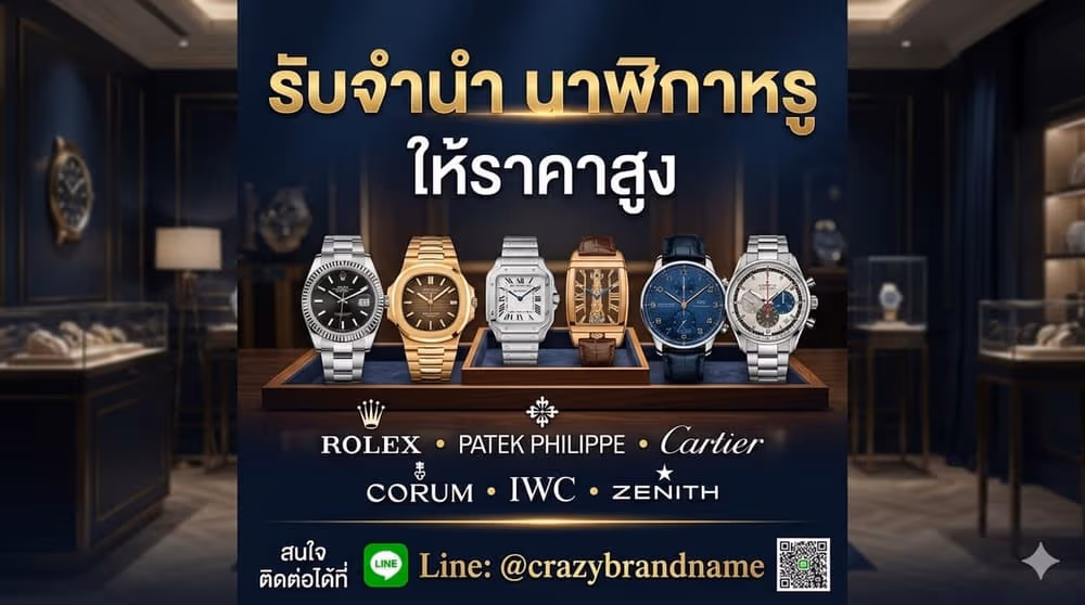 นาฬิกาแบรนด์เนมที่ร้านรับซื้อและรับจำนำ ตัวอย่างที่ 5